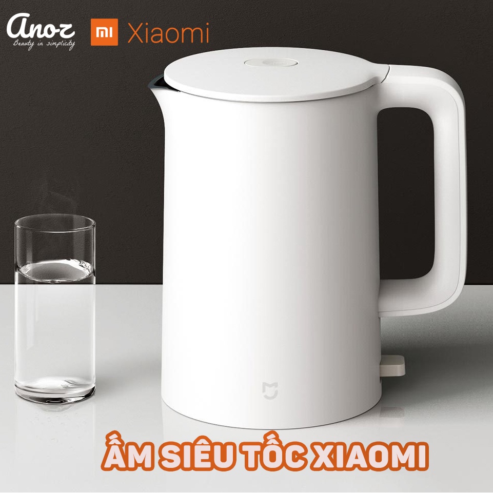 Ấm Đun Nước Siêu Tốc Xiaomi Mijia 1A Công Suất Lớn Chất Liệu Inox Tự Động Ngắt Điện 1.5L - Anoz Kitchen