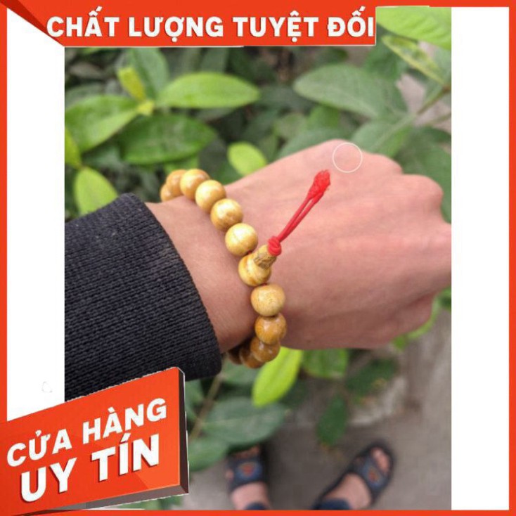 Vòng tay Gỗ Dâu Tằm Bình An Cho Bé 100% Gỗ Dâu Tằm Tự Nhiên