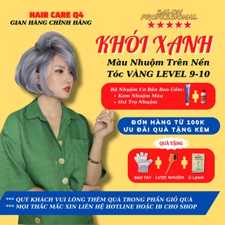 Thuốc Nhuộm Tóc Màu Xám Khói Ánh Xanh, Xanh Khói - HairCareQ4