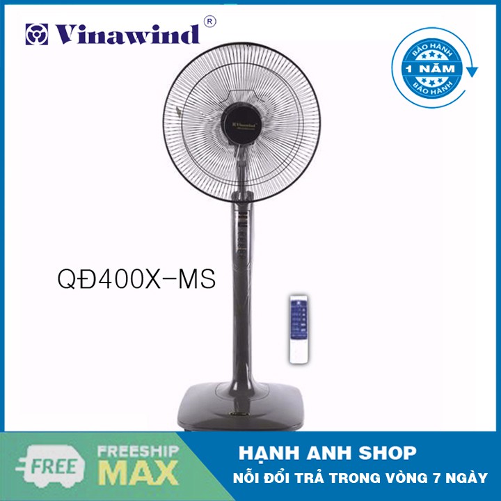 Quạt cây Quạt đứng Vinawind QĐ400X-MS (có điều khiển từ xa)