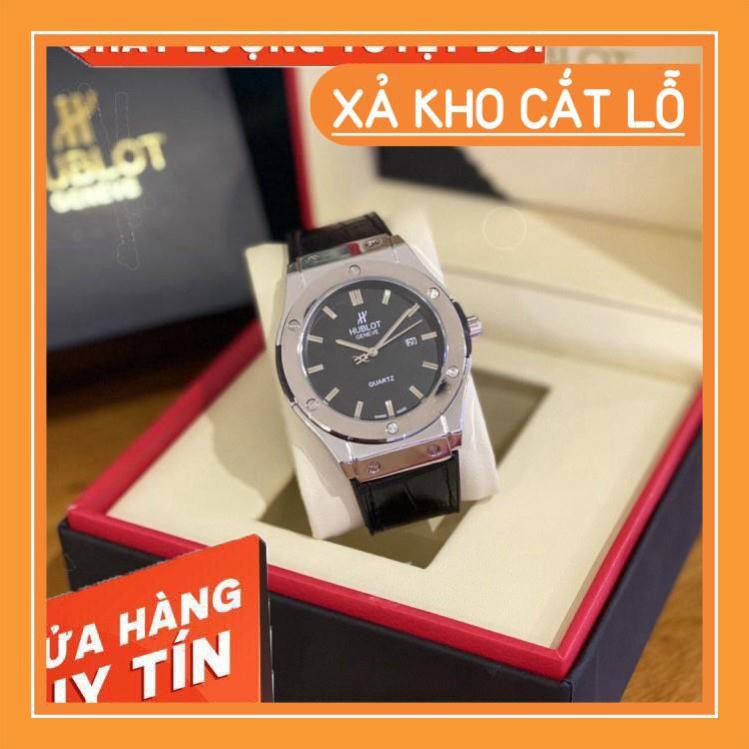 (Hublot)  Đồng hồ nam Hublot - máy pin - nam Size 42 mm Hàng có bảo hành 12 tháng