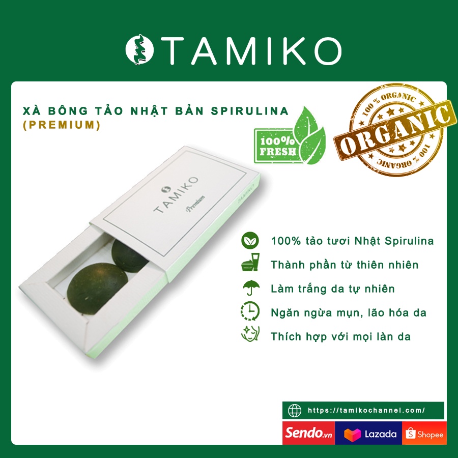 Viên rửa mặt tảo xoắn Spirulina Nhật bản_Premium