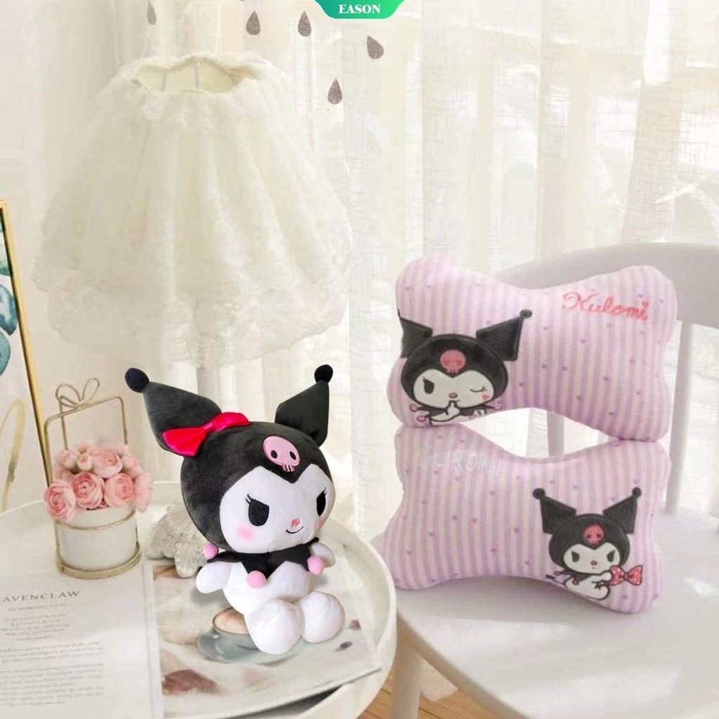 SANRIO Búp Bê Nhồi Bông Mềm Hình Nhân Vật Hoạt Hình Kuromi Đáng Yêu 8 Inch