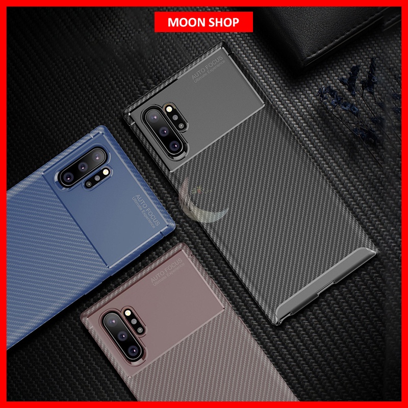 Ốp lưng Chống Trầy Xước Bằng Sợi Carbon TPUcho Samsung Note 9 Note 10 Note 10+ S9 S9+ S10 S10+ A10 A10s A20 A30 A30s A50