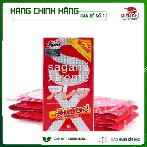 [COMBO][CHÍNH HÃNG] BỘ 3 Hộp Bao cao su Sagami Xtreme White;Loveme Orange &amp; Feel Longtime_Gân gai, siêu mỏng và kéo dài.