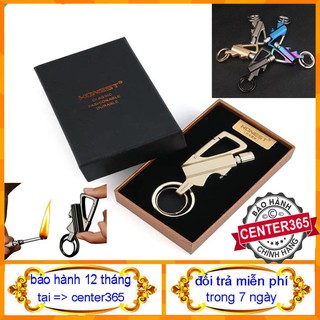 [HOT] Bật Lửa/Hộp Quẹt Diêm Xăng Kiêm Móc Khóa Cao Cấp Honest - center365