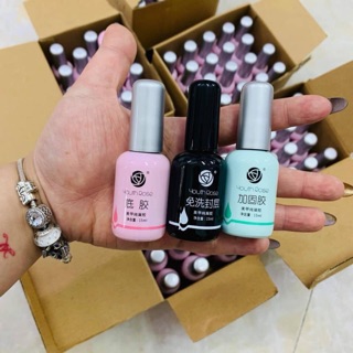 Bóng , liên kết, cứng móng hoa hồng làm móng