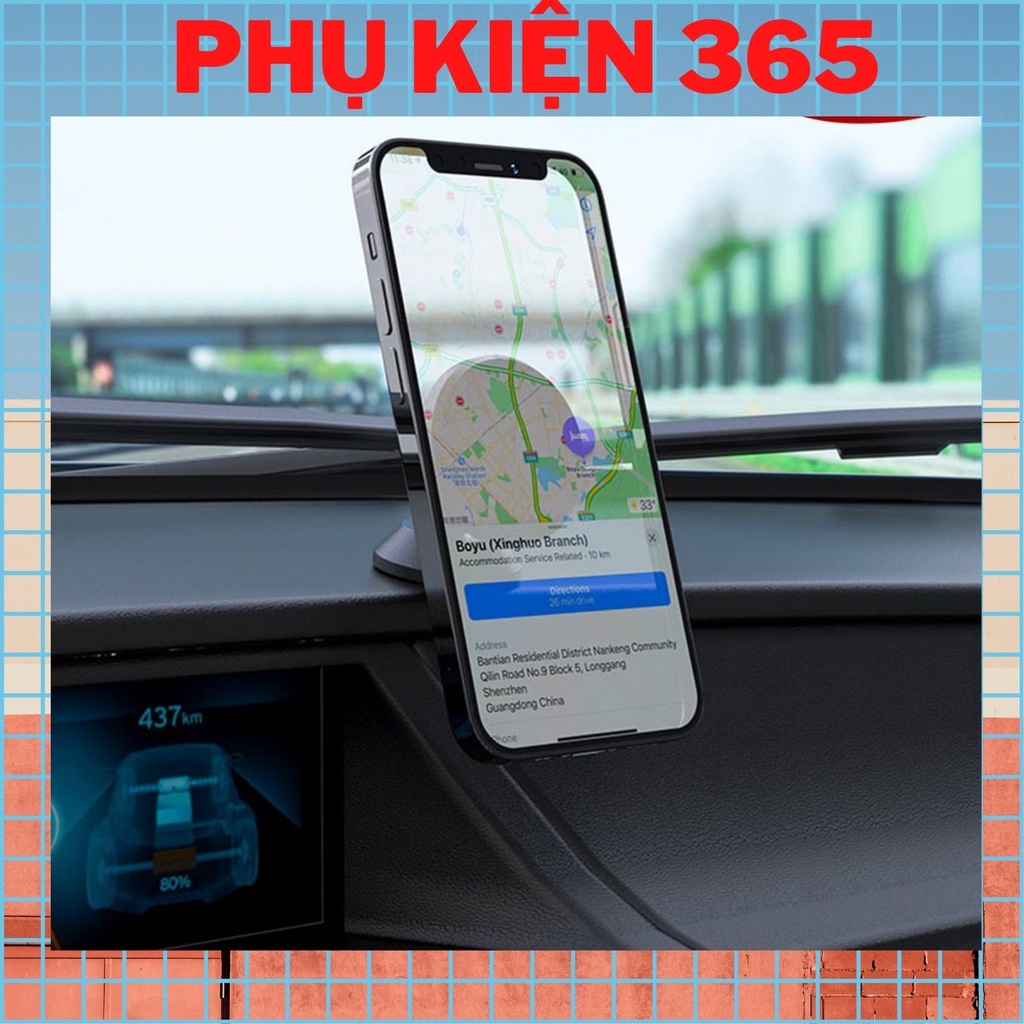 Giá đỡ điện thoại từ tính HOCO CA79 trên xe hơi ô tô Dành cho điện thoại iP Huawei Samsung Oppo Realme