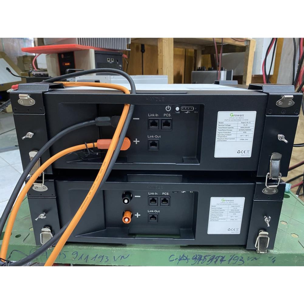 Pin Lithium Growatt 51.2V 65Ah Hope 3.3L-C1 3kwh