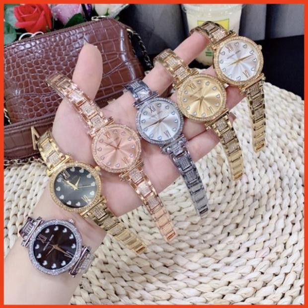 Đồng hồ nữ Michael kors dây thép không gỉ mặt đính đá cực xinh -Jun31watch