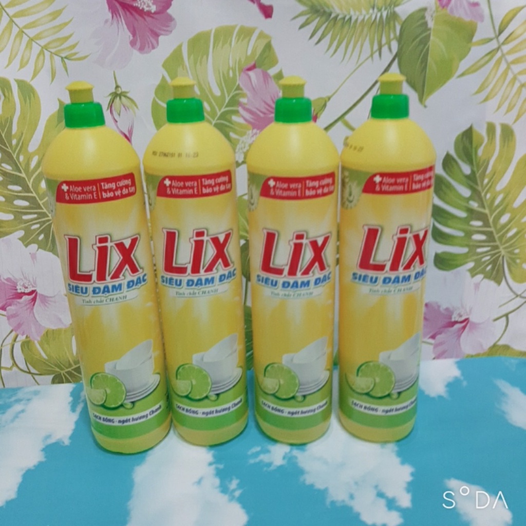 Nước Rửa Chén Lix Siêu Đậm Đặc Tính Chất Chanh 750g &lt;735ml&gt;