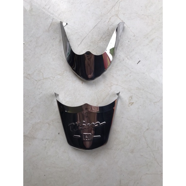 Dè trước sau inox/ Đuôi mỏ inox cho xe máy Wave 100, 50cc, Wave 110, Wave RSX, Wave Blade,rsx, từ năm 2006->2024