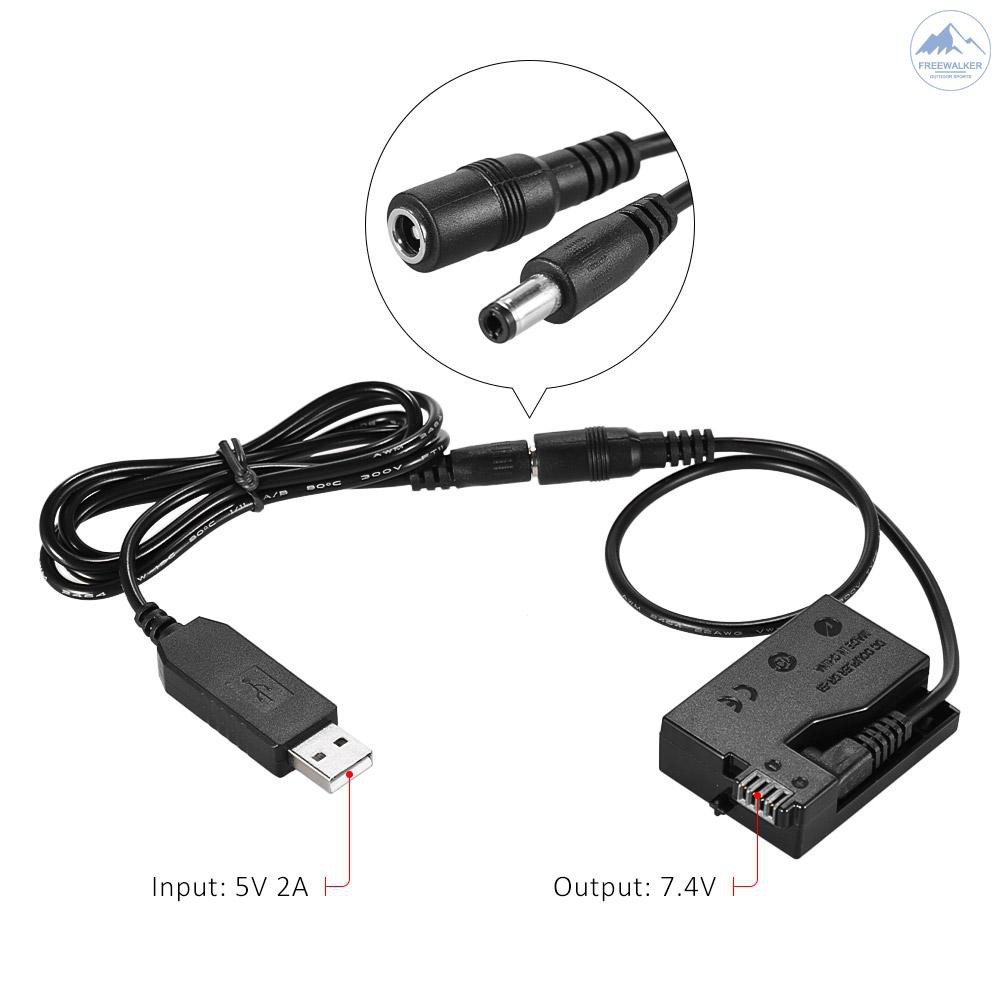 Dây cáp USB thay thế kết nối pin sạc dự phòng DC và pin ảo Andoer DR-E8 dành cho máy ảnh Canon EOS 550D 600D LP-E8