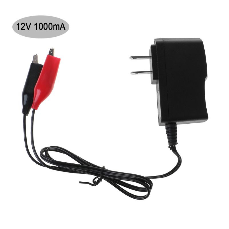 Battery Charger 12V 1200mA Auto Car Motorcycle Truck ATV Smart Compact