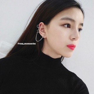 ROSY - KHUYÊN TAI VÀNH XÍCH NGÔI SAO (KHÔNG CẦN BẤM LỖ Ở VÀNH - ẢNH THẬT Ở SAU!!!)