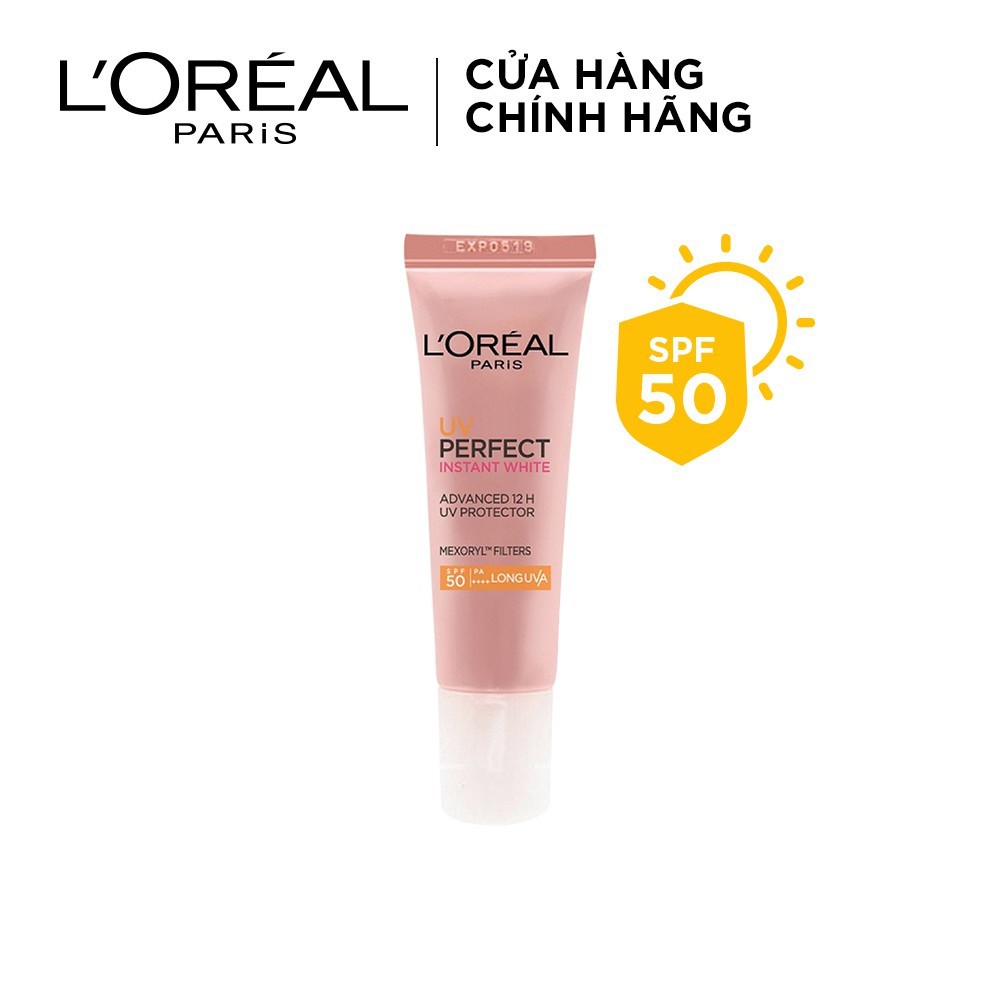 Kem chống nắng bảo vệ, dưỡng da se mịn lỗ chân lông, chống ô nhiễm L'Oreal Paris UV Perfect fresh&Matte SPF50/PA+++ 15ml