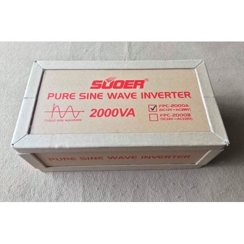 Bộ inverter sin chuẩn 12V lên 220V 2000W-Suoer FPC-2000A