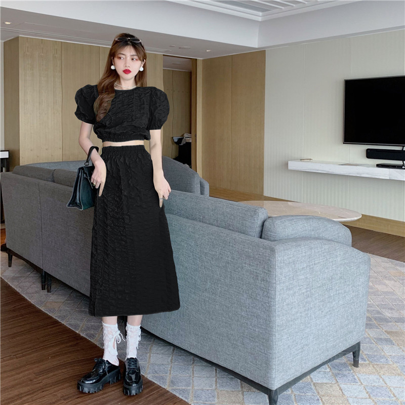 Set Chân Váy Lưng Cao Và Áo Tay Phồng Thời Trang Quyến Rũ Cho Nữ  váy | BigBuy360 - bigbuy360.vn