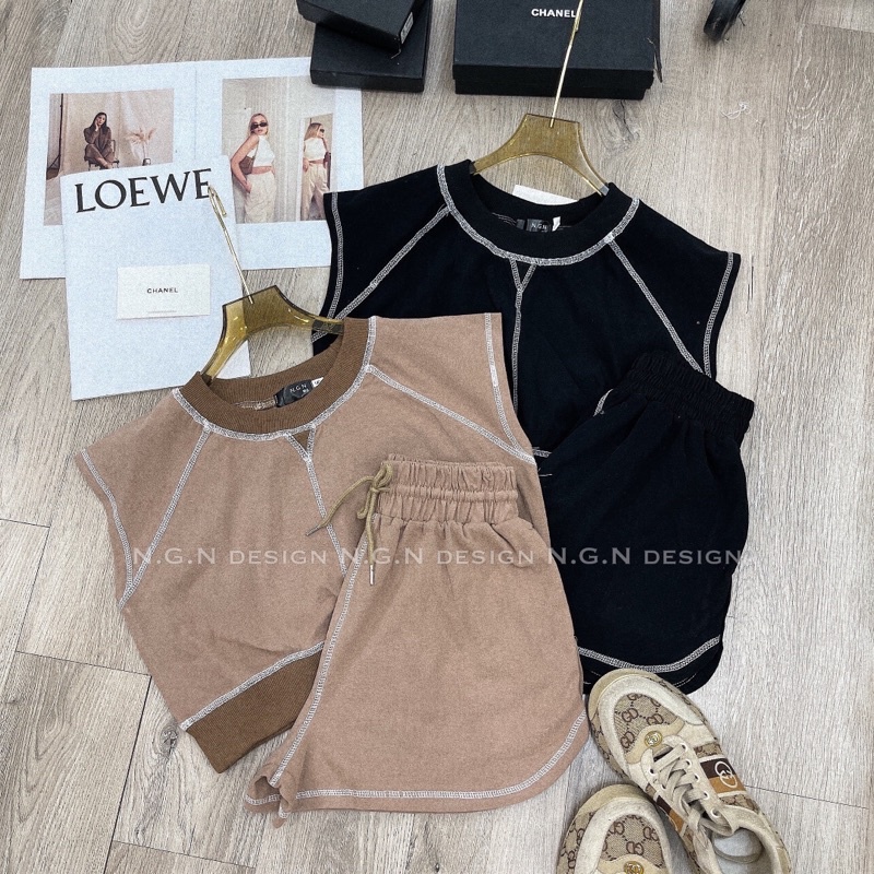 Set thể thao tay hến quần sooc