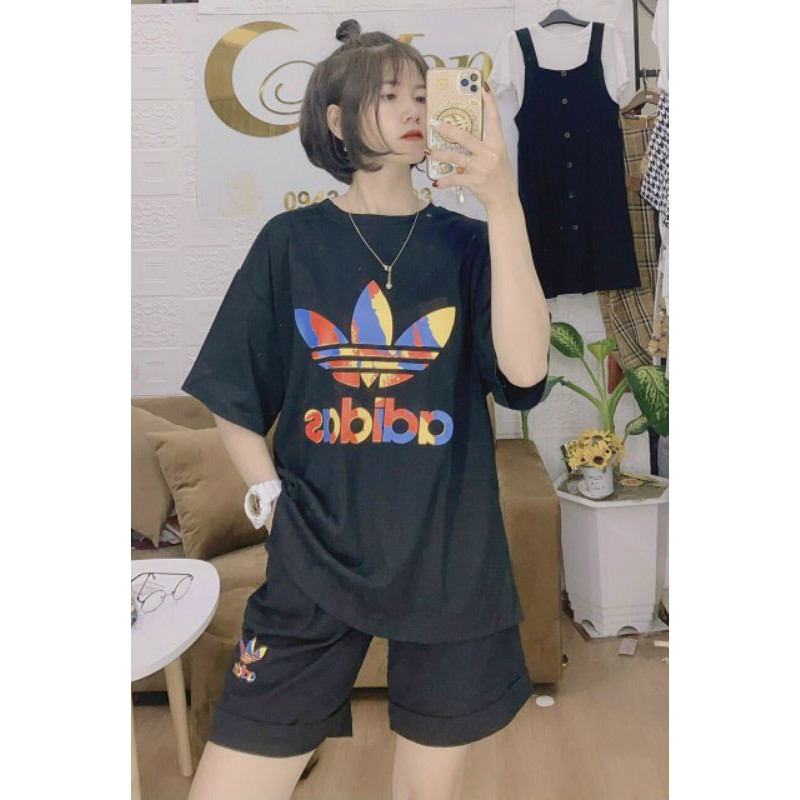 Đồ Bộ Thun Adidas - Set Đồ Thun Đôi Nam Nữ - Bộ Thun Nữ - Bộ quần áo adiddas | BigBuy360 - bigbuy360.vn