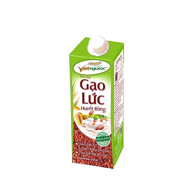 Ngũ cốc uống liền gạo lứt Huyết Rồng 250ml [ COMBO 6 HỘP ] Loại Thơm Ngon - BẢO ANH