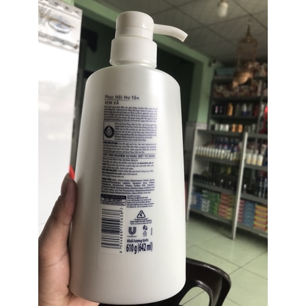 Dầu xã Dove phục hồi hư tổn mới chai 640g