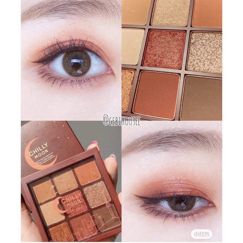 Bảng Phấn Mắt 9 Ô CHILLY MOON / TULIP DAY siêu xinh | BigBuy360 - bigbuy360.vn