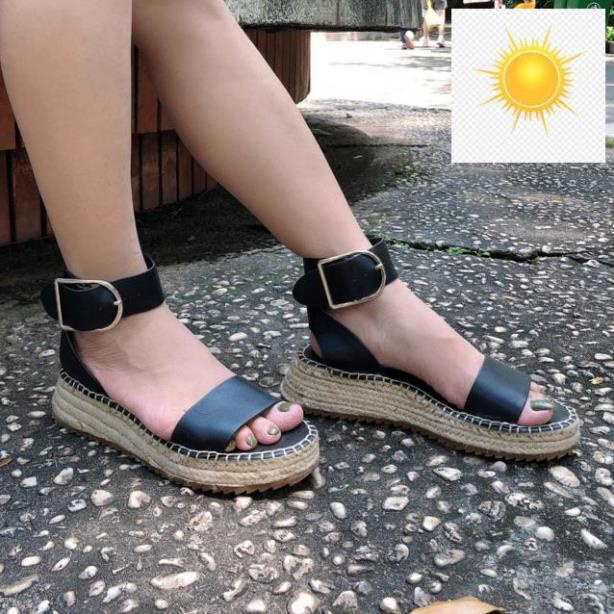 Giày xăng đang đế xuồng zara quai ngang hở mũi giày xuất khẩu