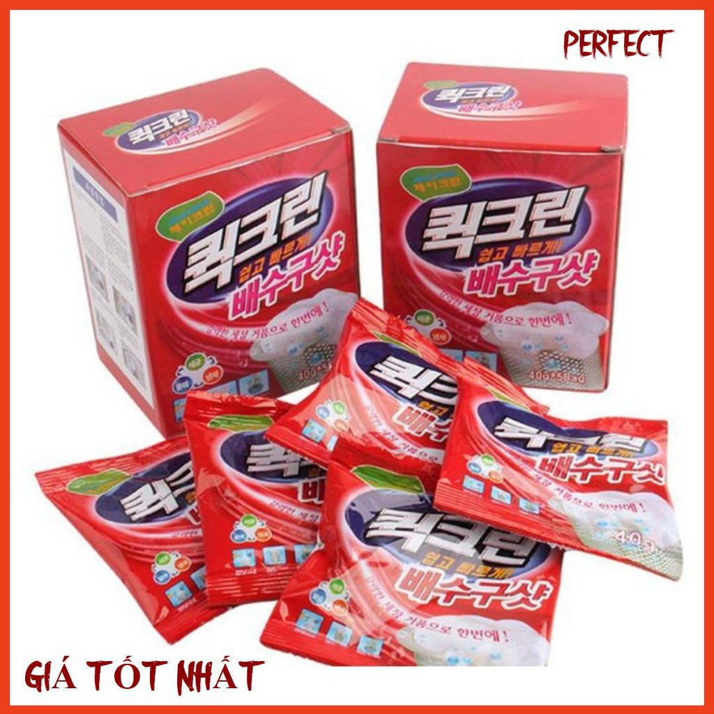 Bột thông tắc cống, ống nước Hàn Quốc (hộp 5 gói) loại 1