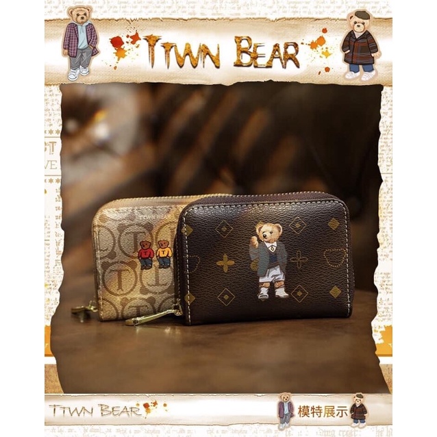 ví gấu TTWN BEAR chính hãng size 11,5 cm [ HÀNG SẴN]