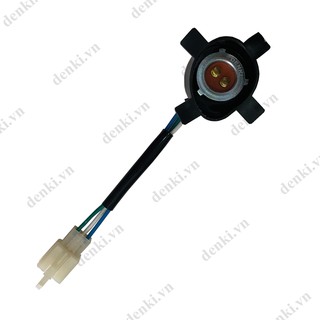 Dây đui đèn trước Dream lùn (có giắc hộp) DENKI