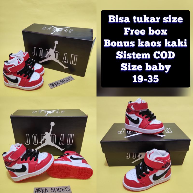 Giày Thể Thao Nike Air Jordan Kiểu Dáng Năng Động Cho Bé