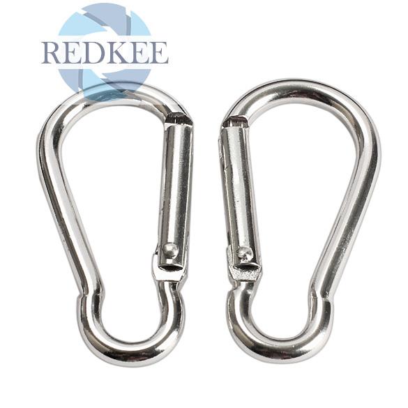 Set 20 móc khóa carabiner chất liệu nhôm màu bạc chất lượng cao