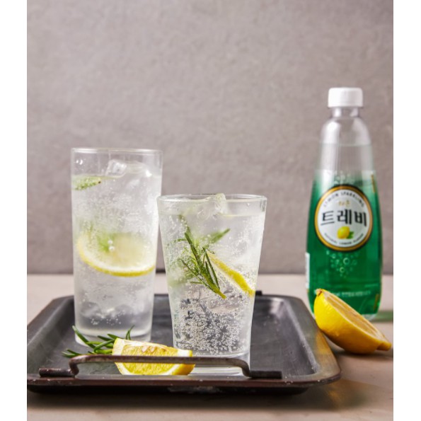 [LOTTE] NGK TREVI KHÔNG ĐƯỜNG HƯƠNG CHANH VÀNG 500ml - [롯데] 트레비 레몬 500ML