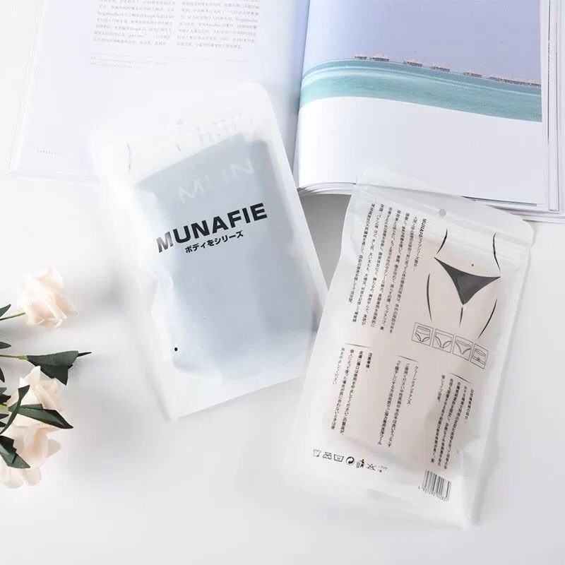 [Combo 3 chiếc] Quần Lót Nữ MUNAFIE Đùi Cotton Mặc Trong Váy Gen Bụng Xuất Nhật, Mỗi Quần 1 Túi Zip Sang Trọng Ql05