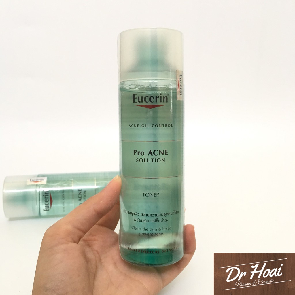 Toner EUCERIN Pro Acne Solution Toner cho Da Mụn - Nước Hoa Hồng Eucerin Proacne Cân Bằng Da Dầu Mụn 200ml