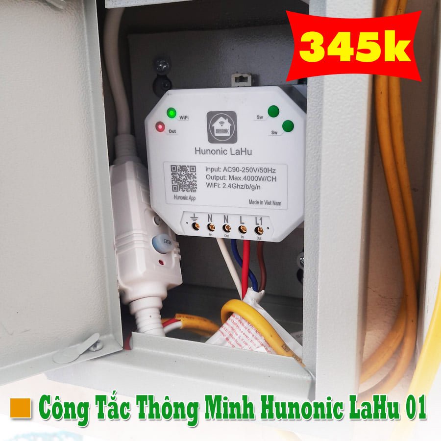 CÔNG TẮC ĐIỀU KHIỂN TỪ XA QUA ĐIỆN THOẠI HUNONIC LAHU