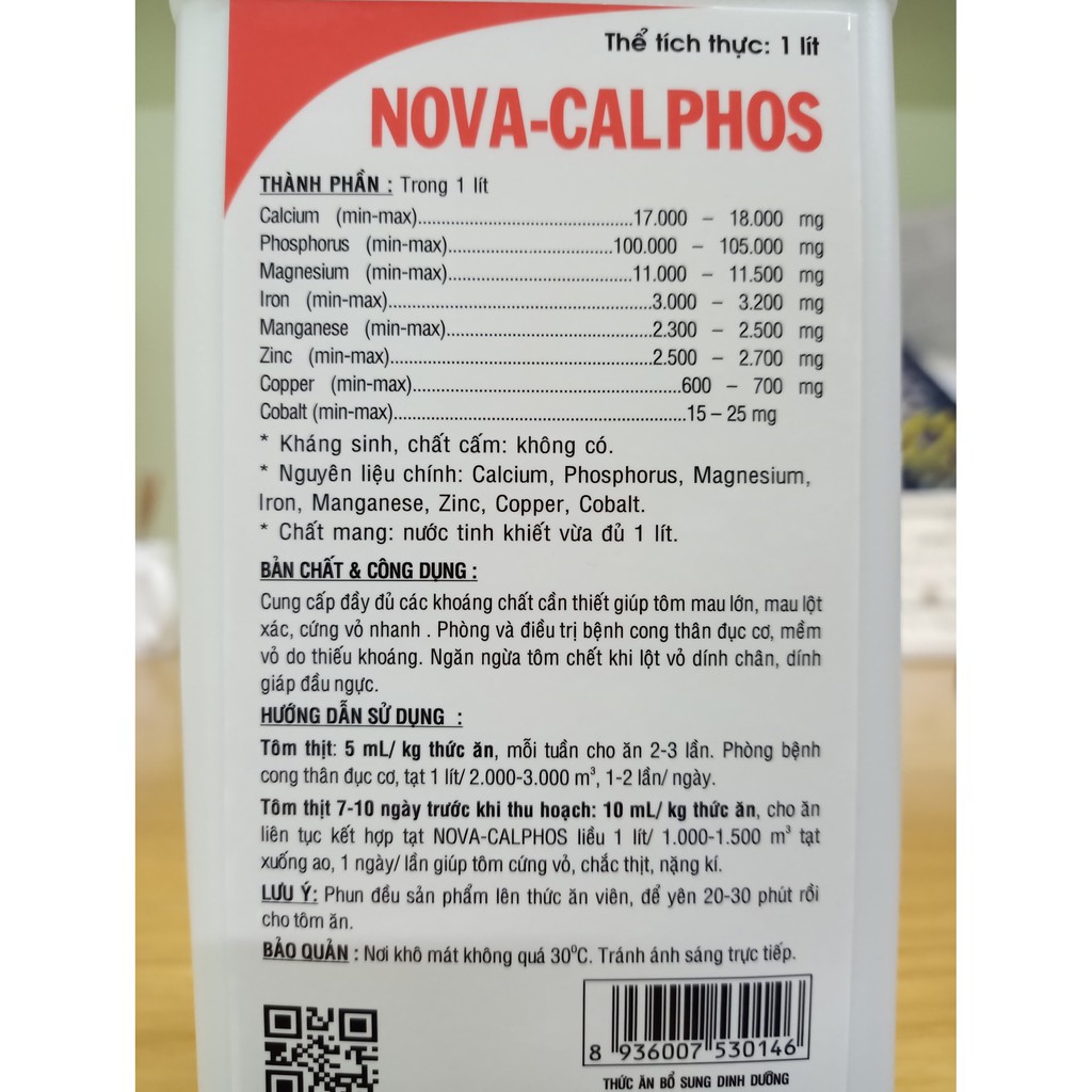 Khoáng Kích Thích Tôm Lột Xác Anova Nova Calphos