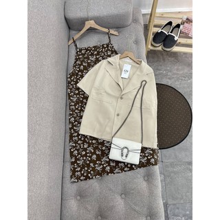 Set áo váy hai dây và blazer