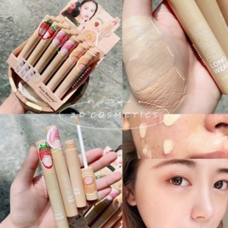 Kem Nền Che Khuyết Điểm Kiss Beauty Concealer Long Wear Vị Trái Cây