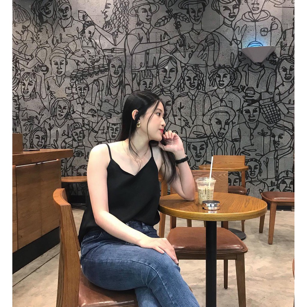 Áo 2 Dây Chất Lụa Cực Mềm Mát Nhiều Màu Đa Dạng