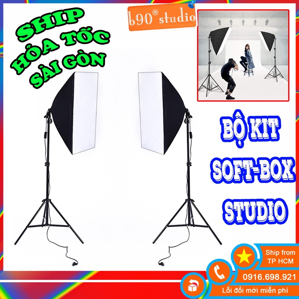 Softbox chân 2M Linco Zenith 8806 hỗ trợ ánh sáng cho studio chụp ảnh, lookbook (Không bóng đèn)