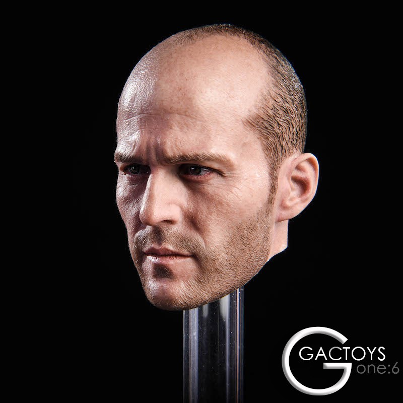 Mô hình đầu nam Jason Statham Head Male Frank Martin Phim Người Vận Chuyển tỉ lệ 1/6 - Chính hãng Gactoys