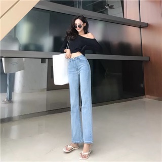 ORDER Quần jeans nữ dài ống loe