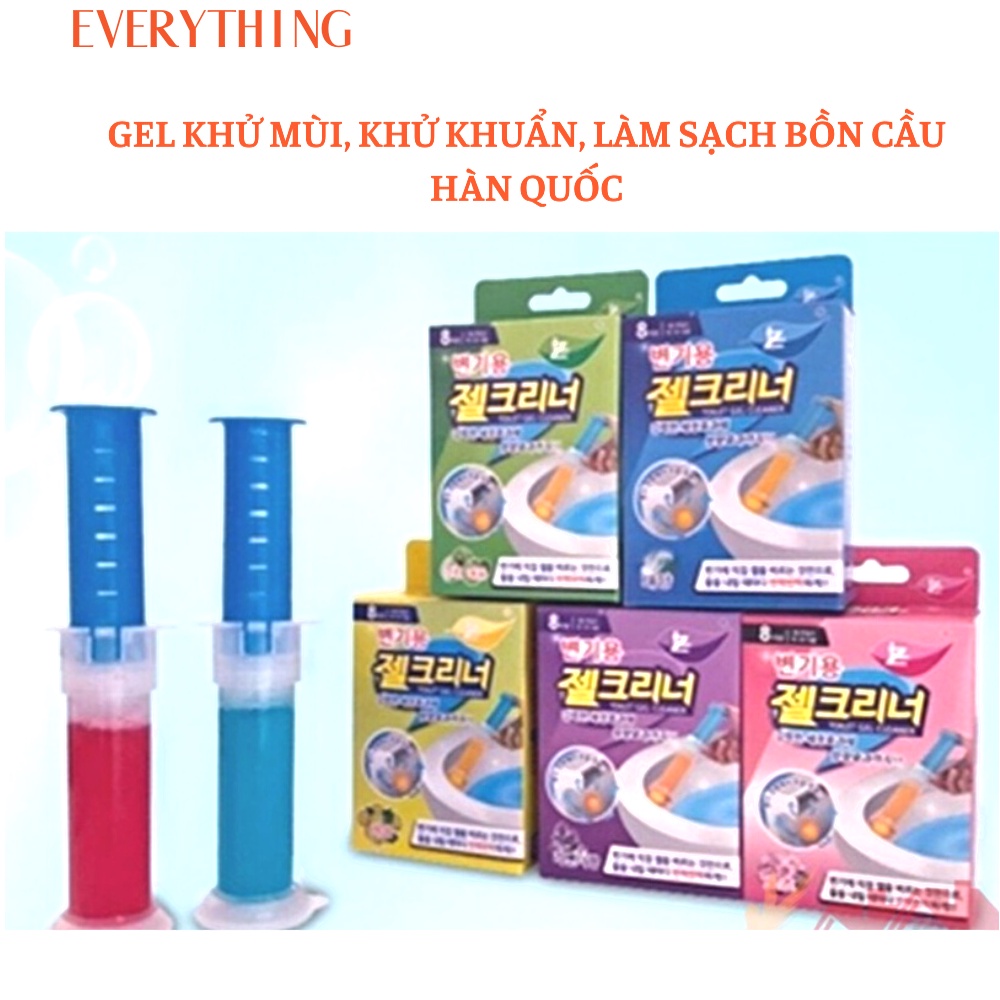 Gel Thơm Khử Trùng Bồn Cầu Hàn Quốc, Khử Mùi Nhà Vệ Sinh Giúp Loại Bỏ Vi Khuẩn Có Hại, Mang Lại Mùi Thơm Dễ Chịu