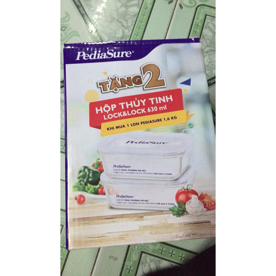 Combo 2 Hộp Thủy Tinh Lock Pediasure