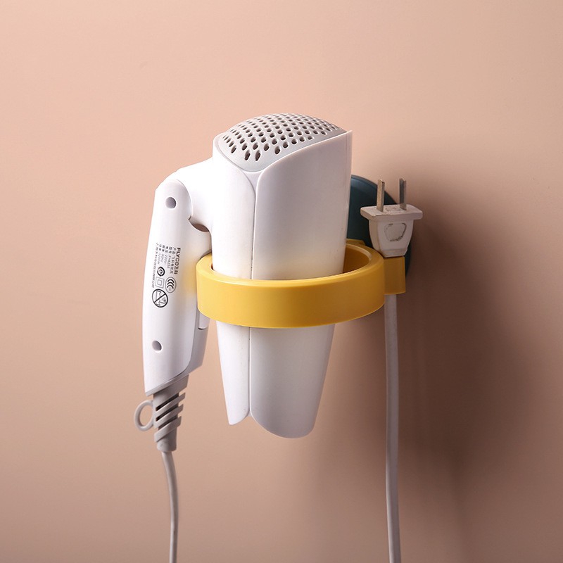 SUPO DEPOT - Giá đỡ máy sấy tóc gắn tường màu sắc tương phản tiện dụng cho phòng tắm chất lượng cao