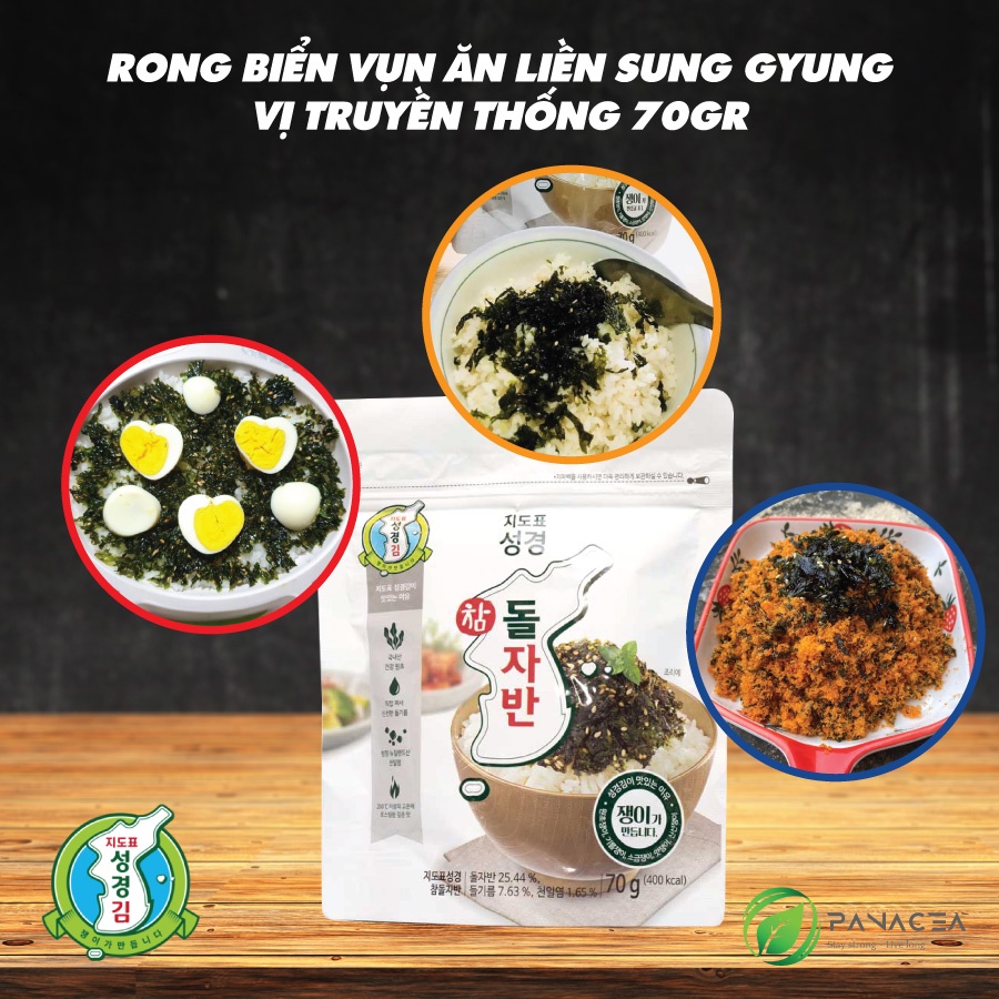 Rong Biển Vụn Ăn Liền Bán Chạy Số  1 Hàn Quốc Sung Gyung, Rong Biển Phù Hợp Cho Bé Ăn Dặm - Ecofood