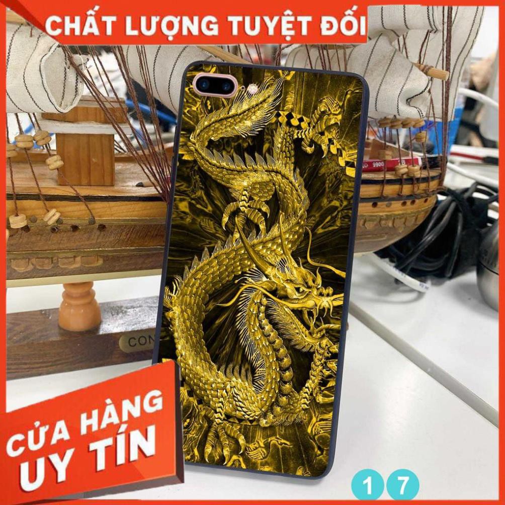 Ốp lưng in kính cường lực 3D đẹp sáng, sắc nét họa tiết hình rồng hổ mạnh mẽ cho máy Iphone 7 plus - Iphone 8 plus