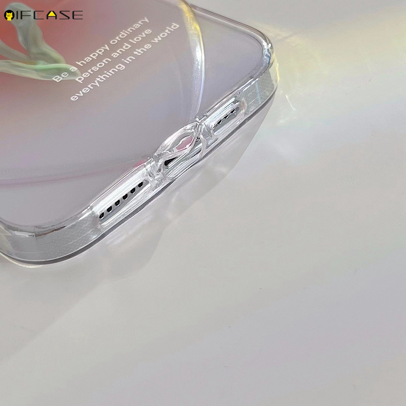 Ốp Điện Thoại Mềm Trong Suốt Họa Tiết Hoa Tulip 3D Đơn Giản Sáng Tạo Cho iPhone 13 12 11 Pro Max